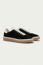 The Cannes Suede Sneaker in Black
