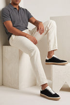 The Cannes Suede Sneaker in Black