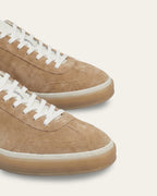 The Cannes Suede Sneaker in Camel Tan