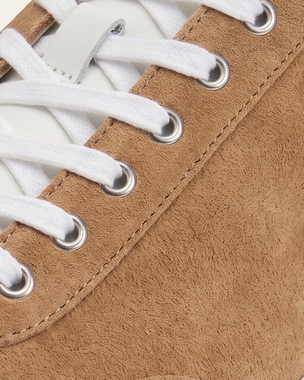 The Cannes Suede Sneaker in Camel Tan