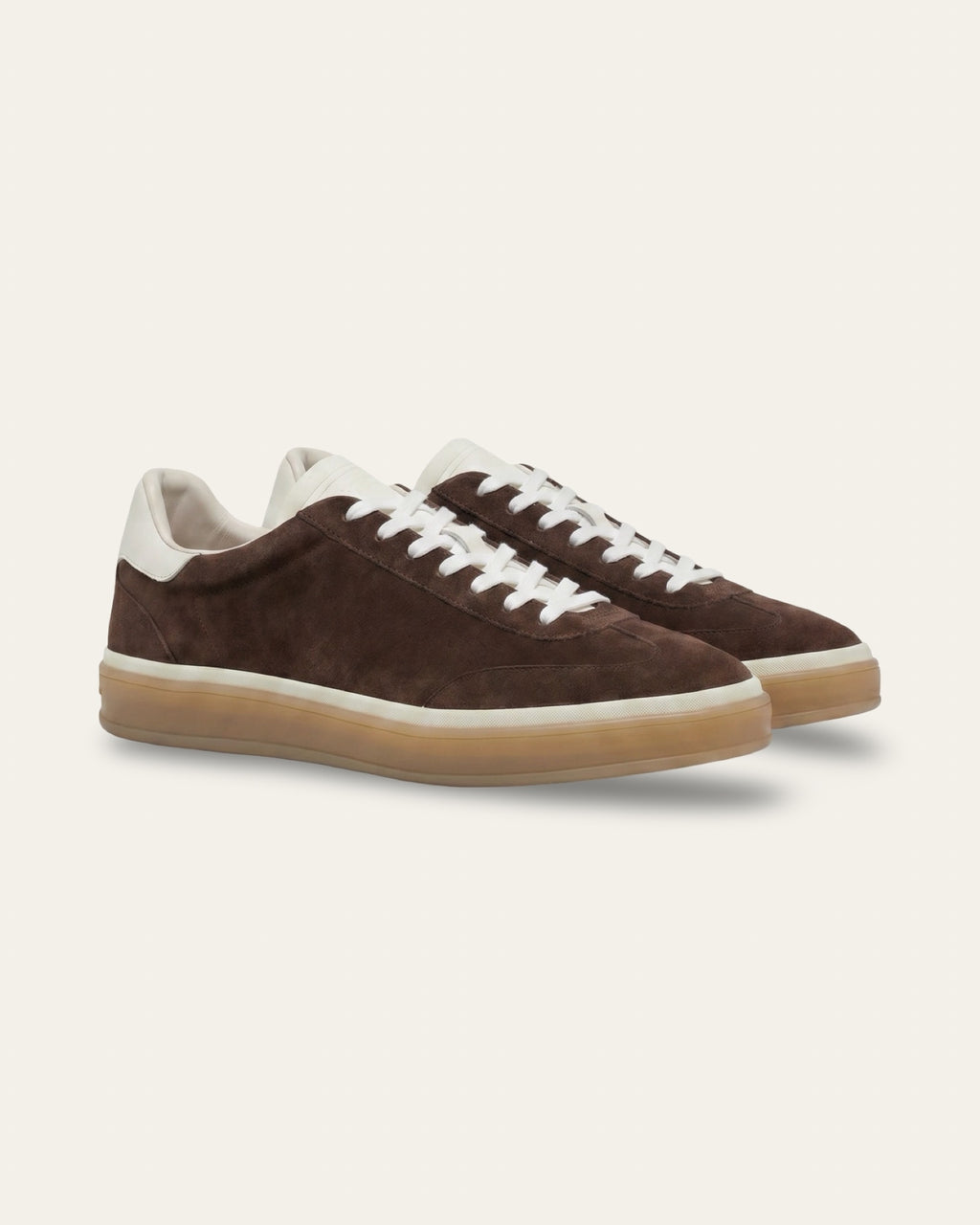 The Cannes Suede Sneaker in Chocolate