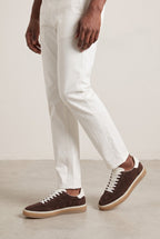 The Cannes Suede Sneaker in Chocolate