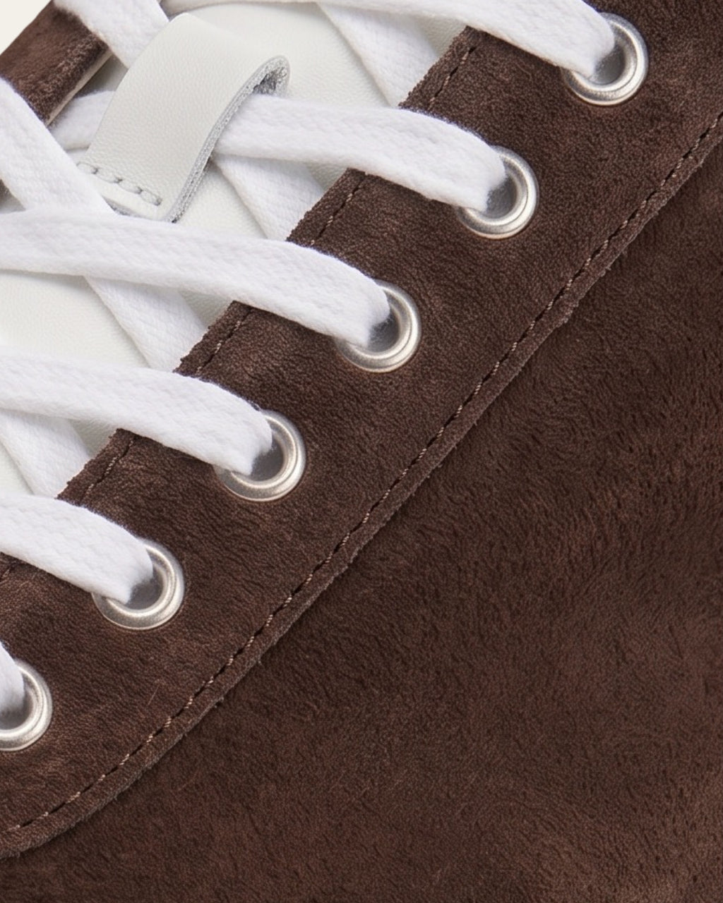 The Cannes Suede Sneaker in Chocolate
