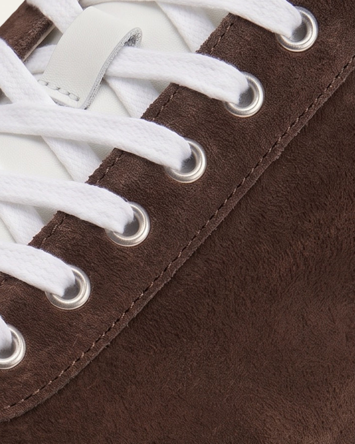 The Cannes Suede Sneaker in Chocolate