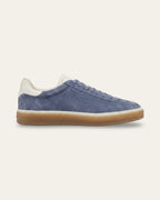 The Cannes Suede Sneaker in Dusty Blue