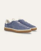The Cannes Suede Sneaker in Dusty Blue