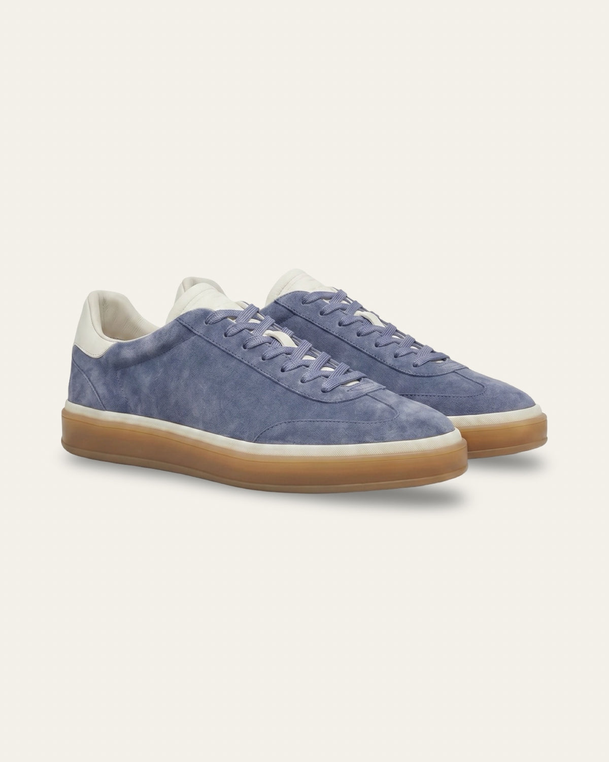 The Cannes Suede Sneaker in Dusty Blue