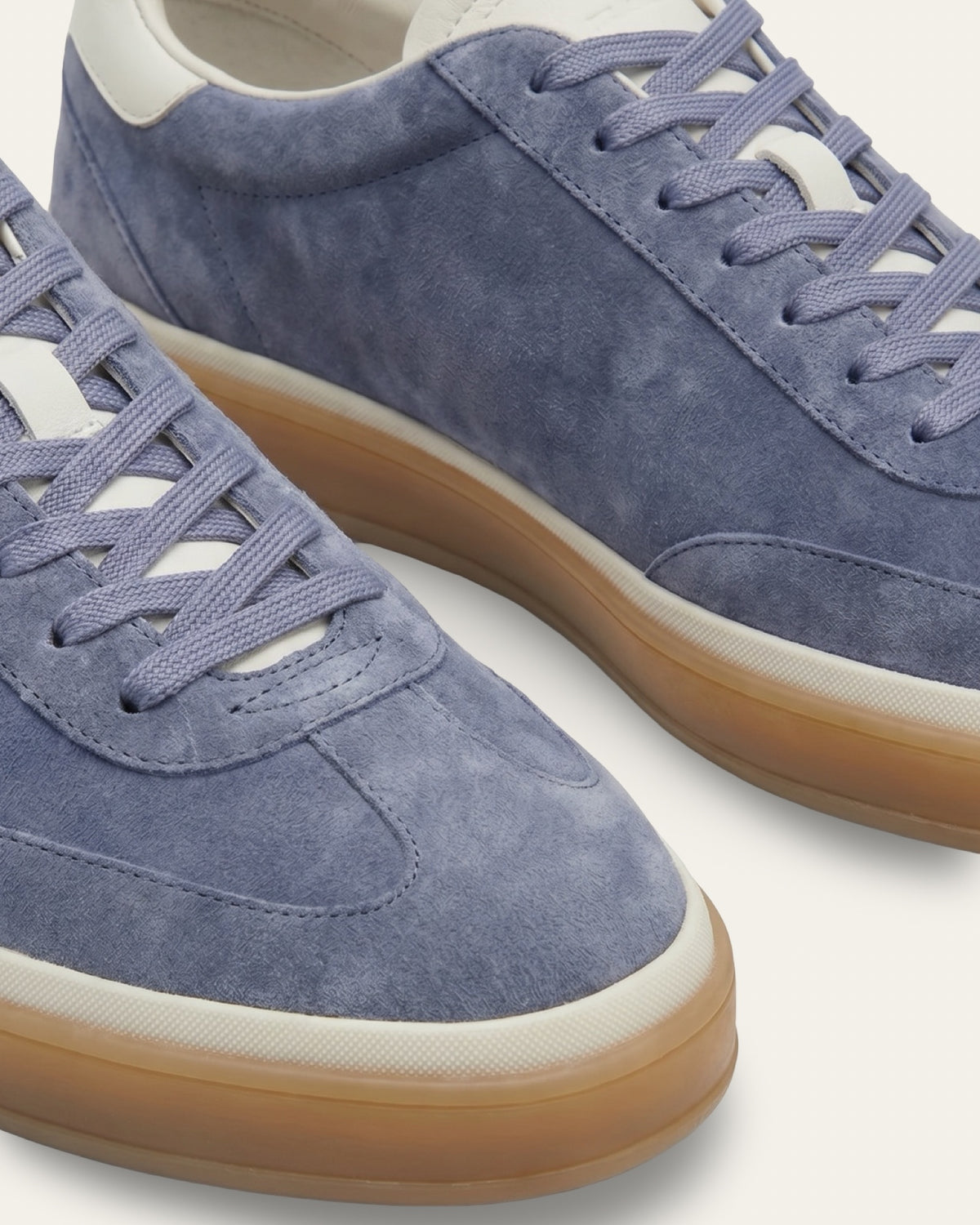 The Cannes Suede Sneaker in Dusty Blue