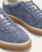 The Cannes Suede Sneaker in Dusty Blue