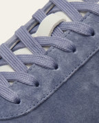 The Cannes Suede Sneaker in Dusty Blue