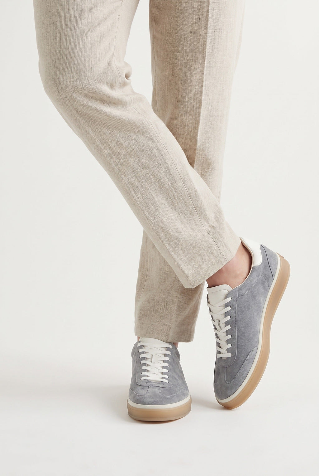 The Cannes Suede Sneaker in Grey