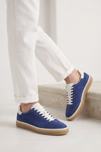 The Cannes Suede Sneaker in Royal Blue