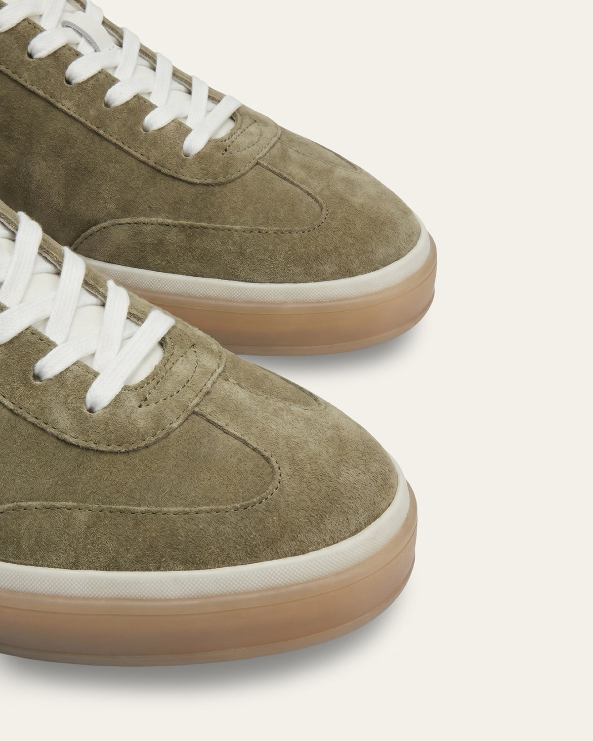 The Cannes Suede Sneaker in Sage Olive