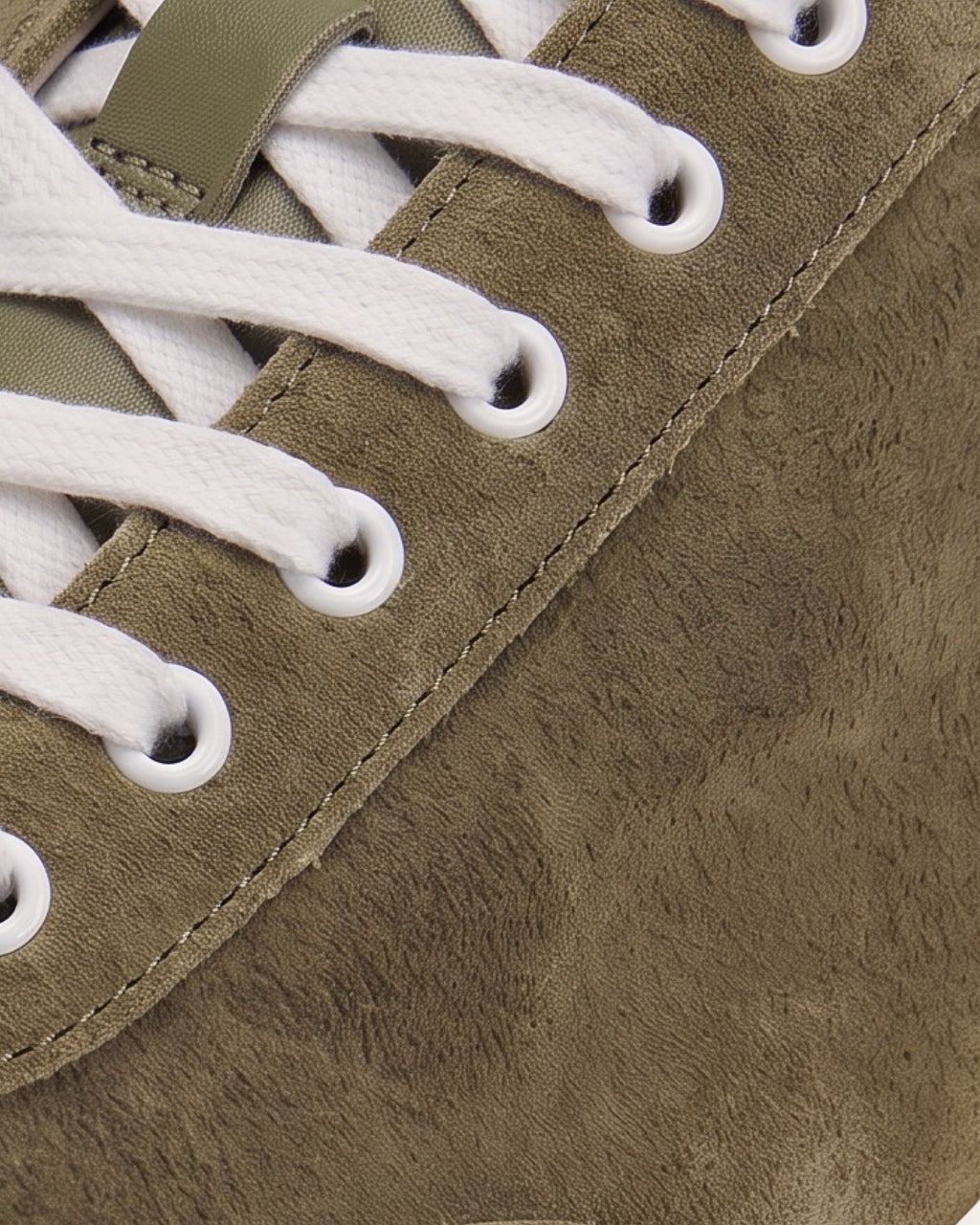 The Cannes Suede Sneaker in Sage Olive