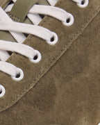 The Cannes Suede Sneaker in Sage Olive