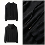 Pure Cashmere Hoodie Black
