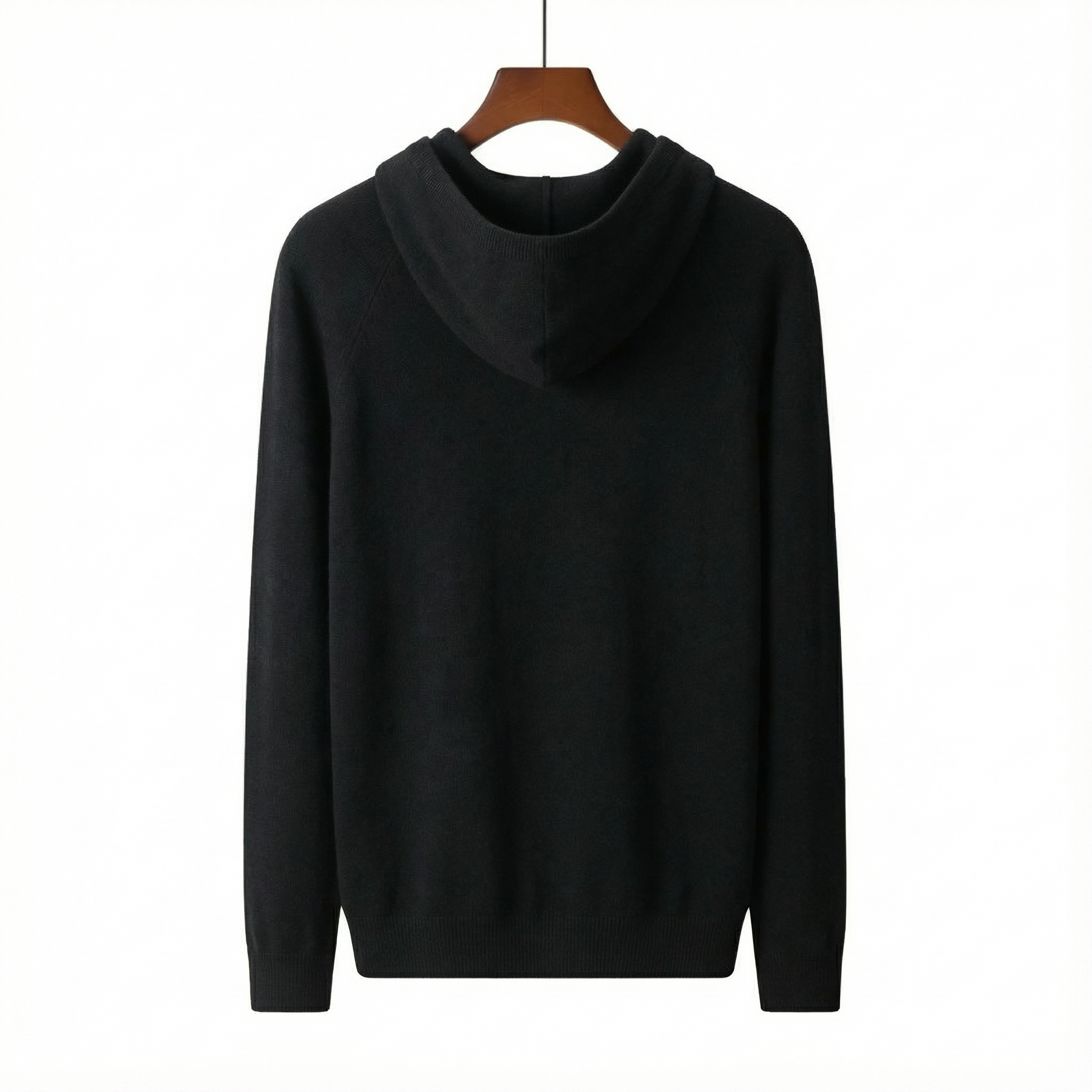 Pure Cashmere Hoodie Black