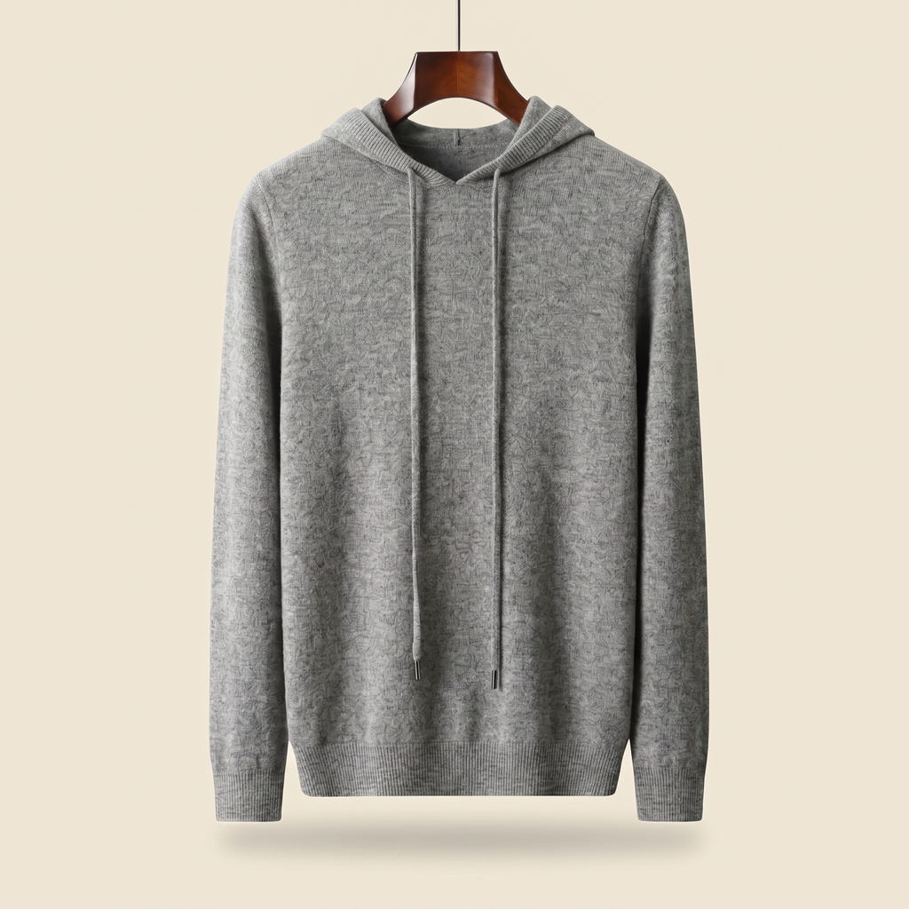 Pure Cashmere Hoodie Grey