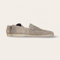 Grey Suede Loafers