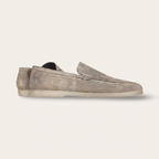 Grey Suede Loafers