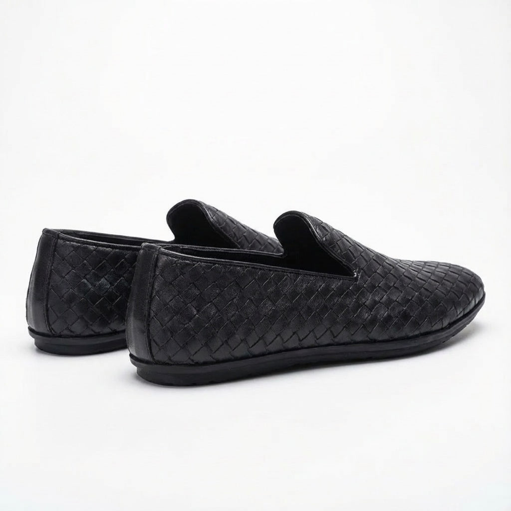 Woven Leather Slippers