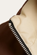 Montreux Gilet — Espresso — detail and styling view