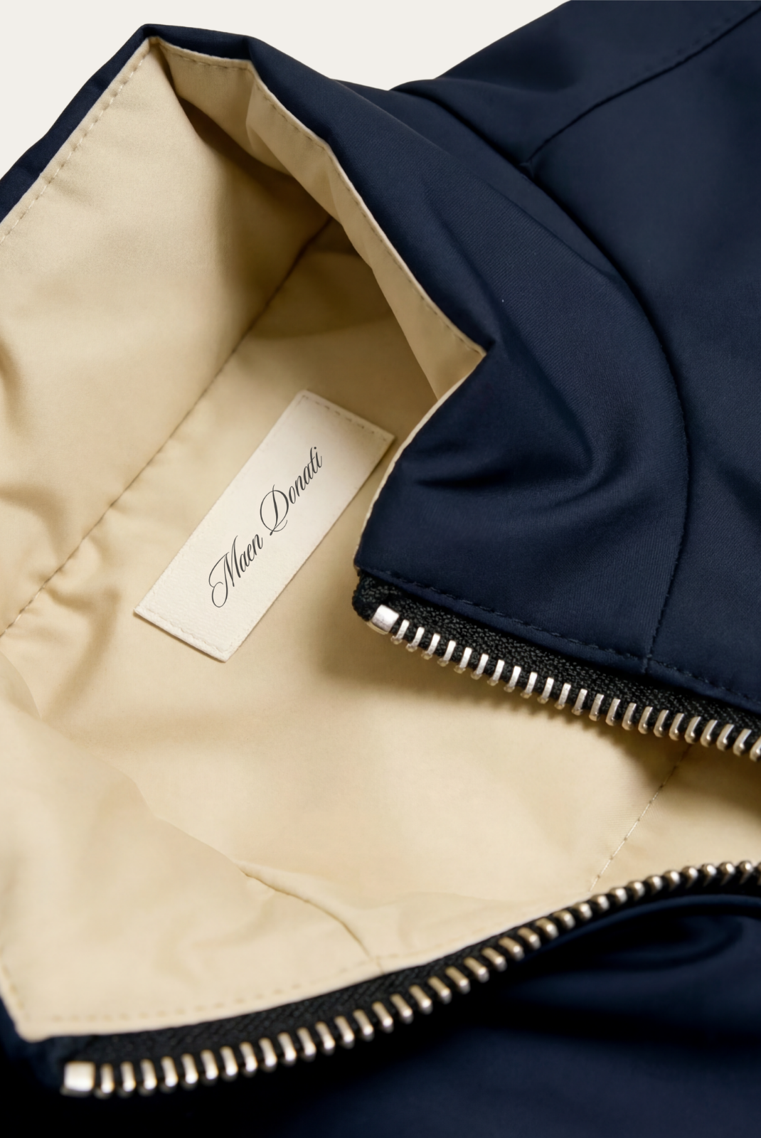 Montreux Gilet — Midnight — detail and styling view