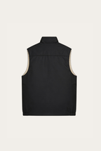 Montreux Gilet — Onyx — detail and styling view