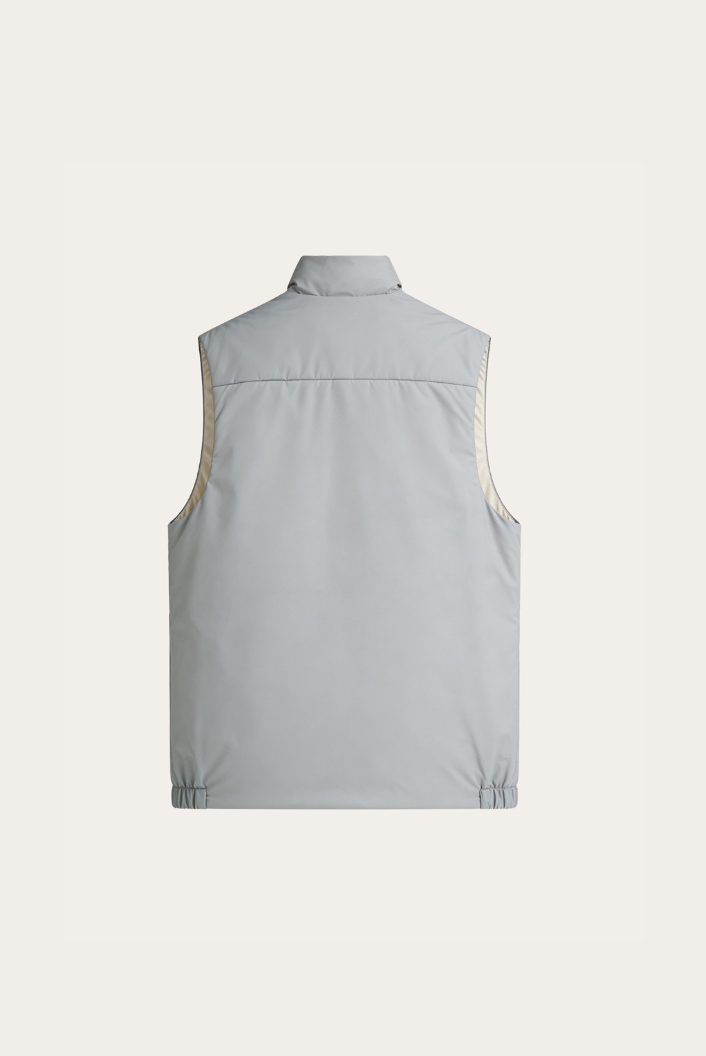 Montreux Gilet — Pearl — detail and styling view