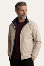Montreux Windbreaker — Midnight — detail and styling view