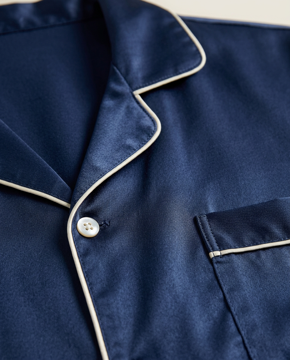 Nocturne short navy — detail view