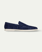NAVY BLUE SUEDE LOAFERS