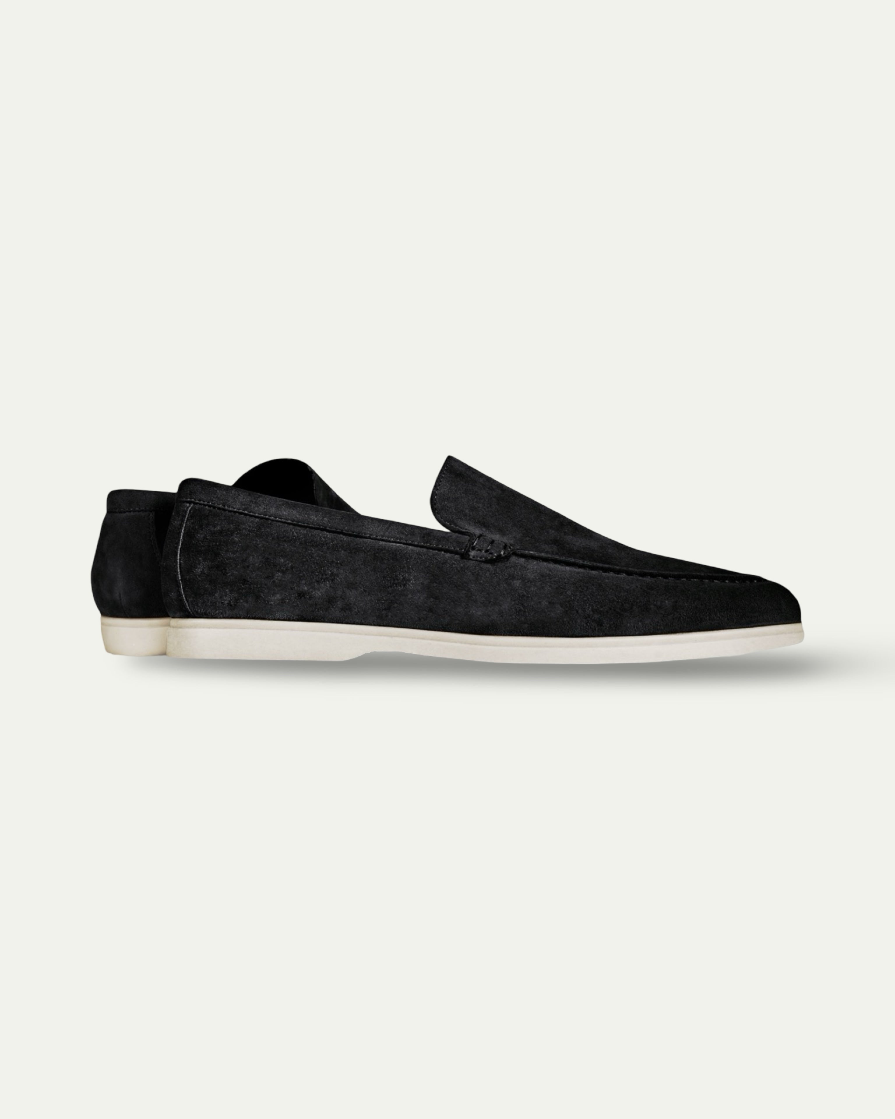 BLACK SUEDE LOAFERS