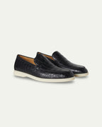 Custom-Made Crocodile Skin Loafers
