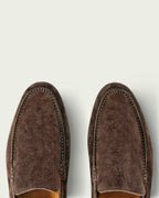 CHOCOLATE SUEDE LOAFERS