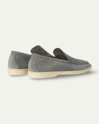 GREY SUEDE LOAFERS