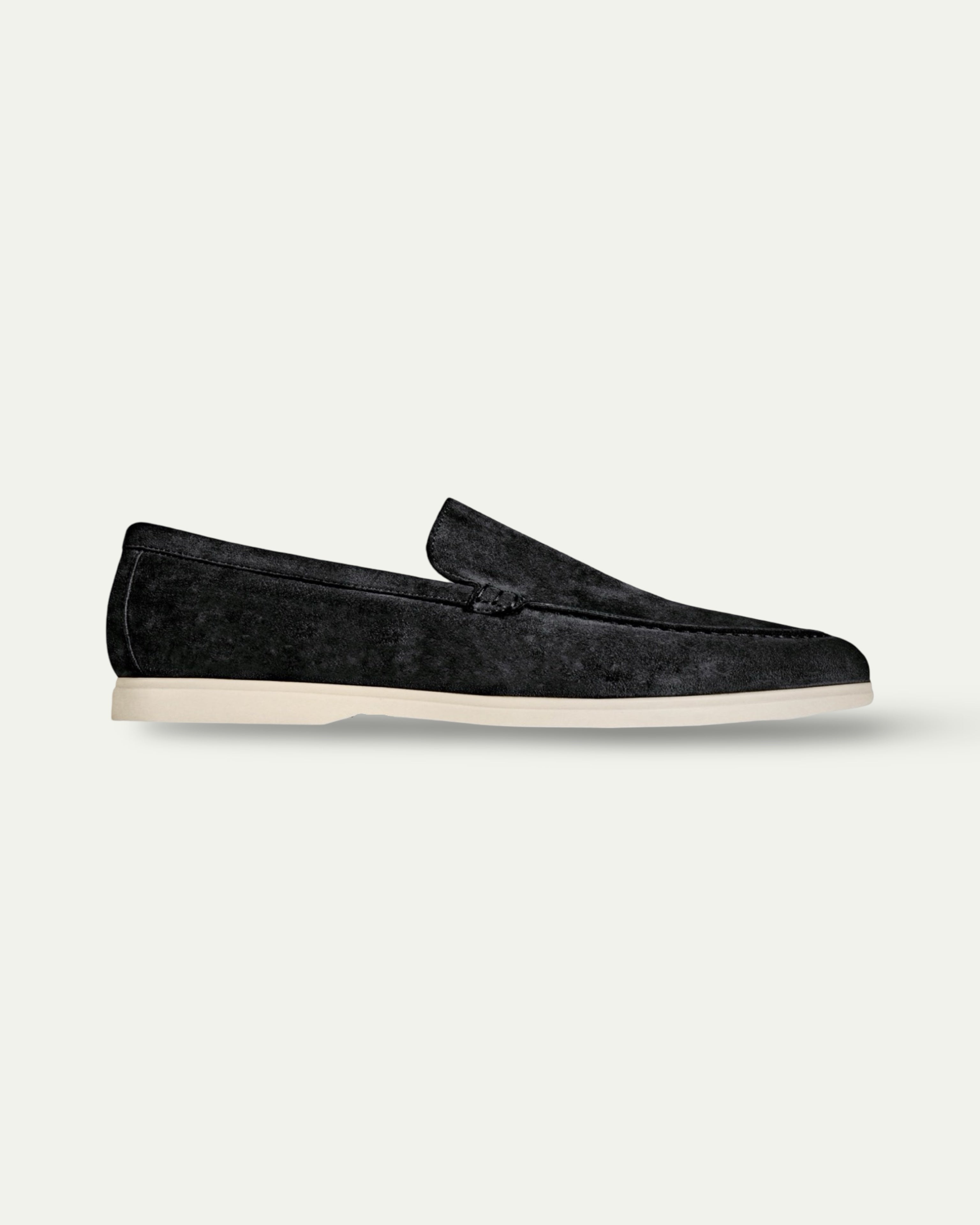 BLACK SUEDE LOAFERS