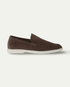 CHOCOLATE SUEDE LOAFERS