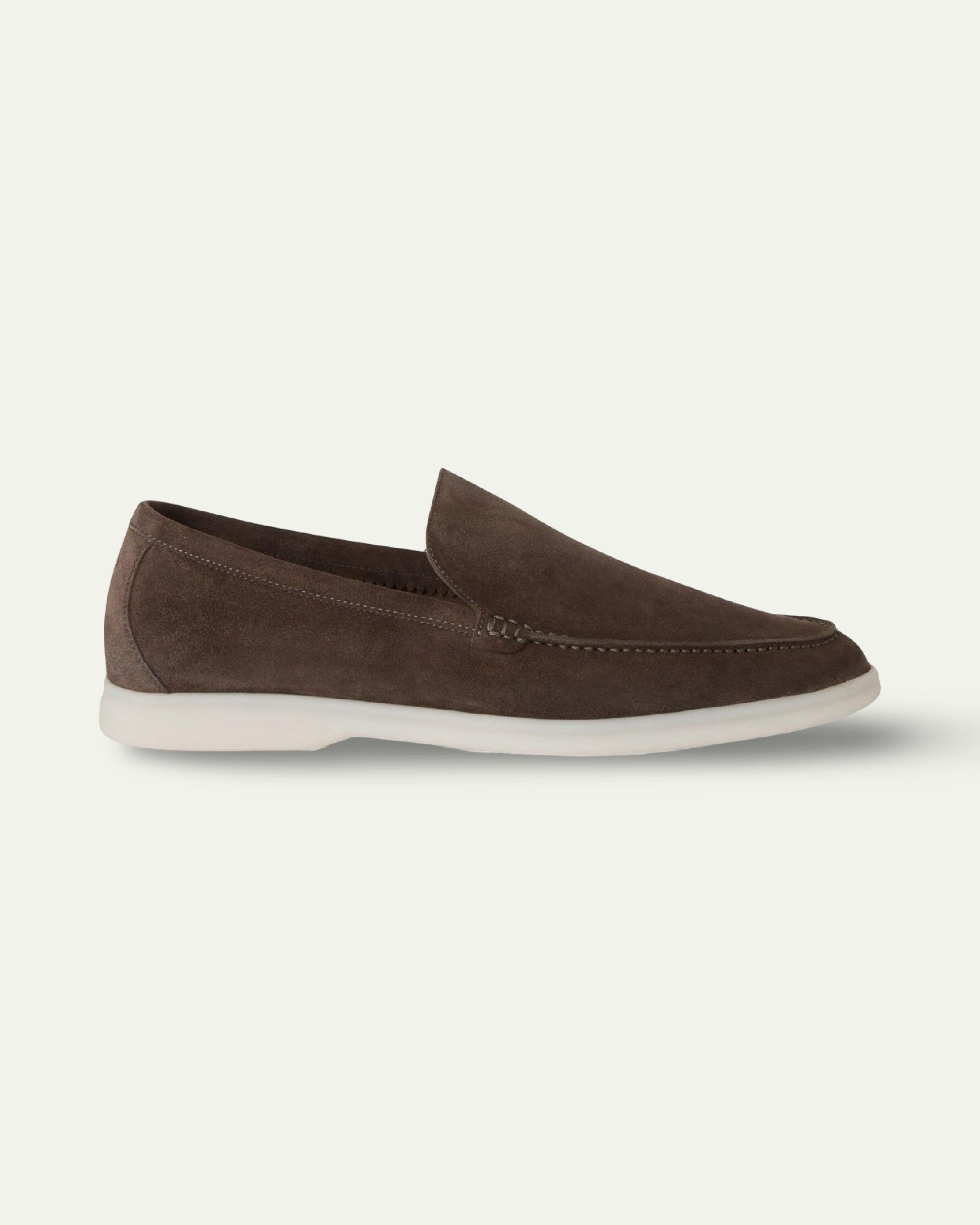 CHOCOLATE SUEDE LOAFERS