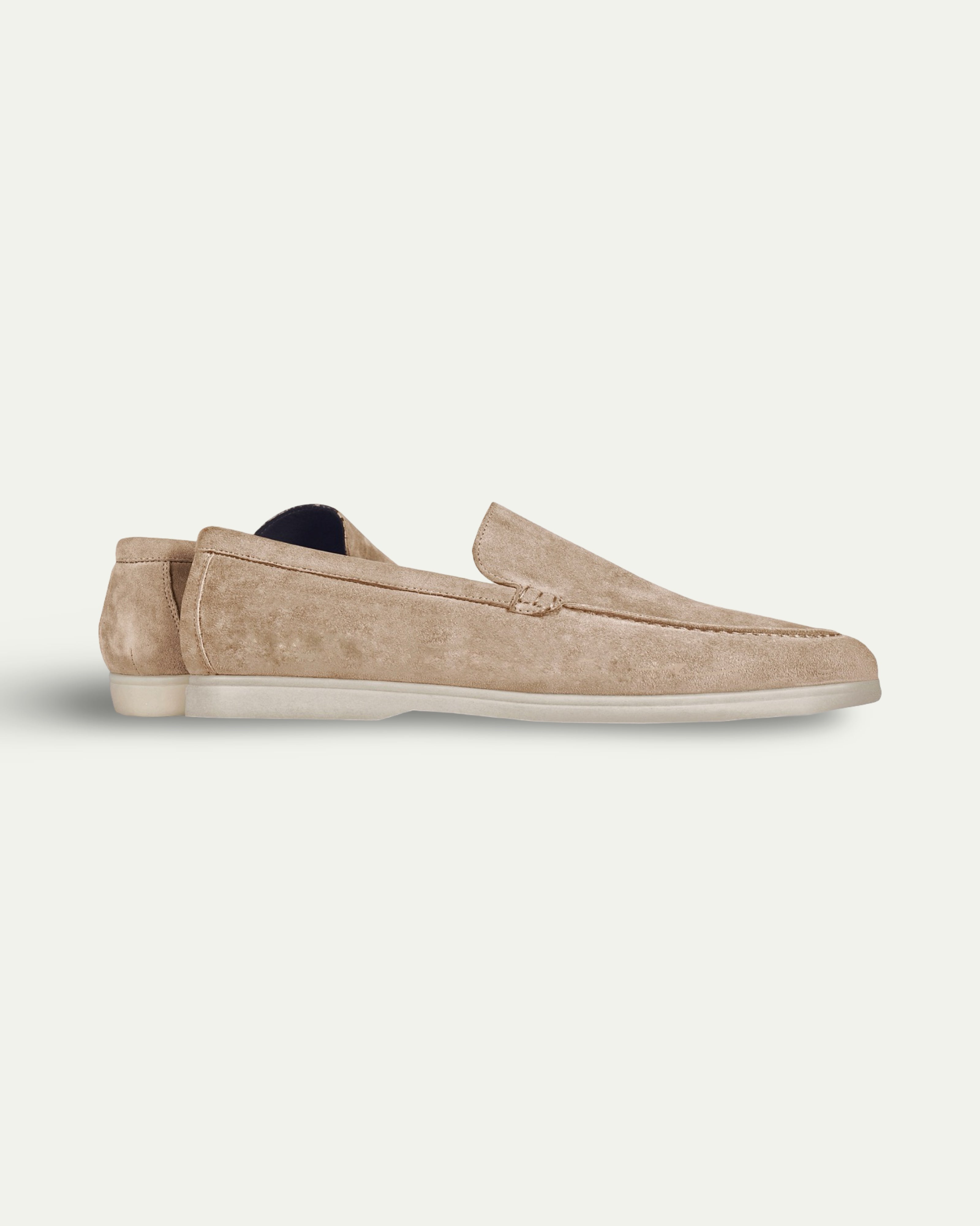 BEIGE SUEDE LOAFERS