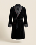 Belvédère Velvet Smoking Jacket — Onyx, product view