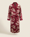 Palais Satin Robe — Burgundy, product view