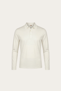 Velario Long-Sleeve Polo — White — product view