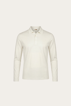 Velario Long-Sleeve Polo — White — product view