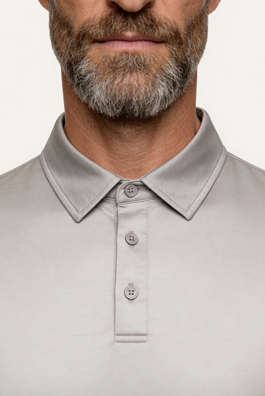 Velario Polo — Greige — detail and styling view