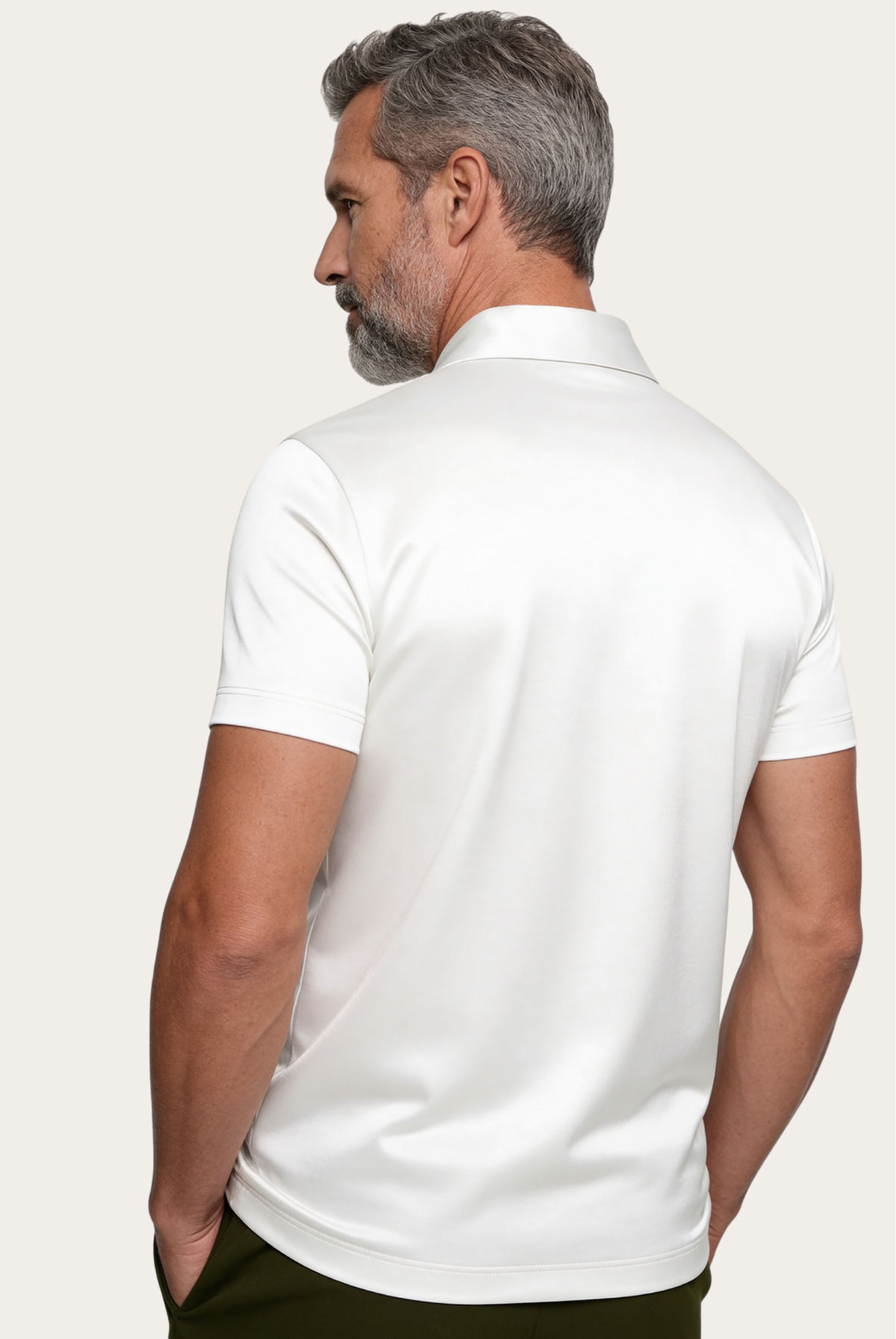 Velario Polo — White — detail and styling view