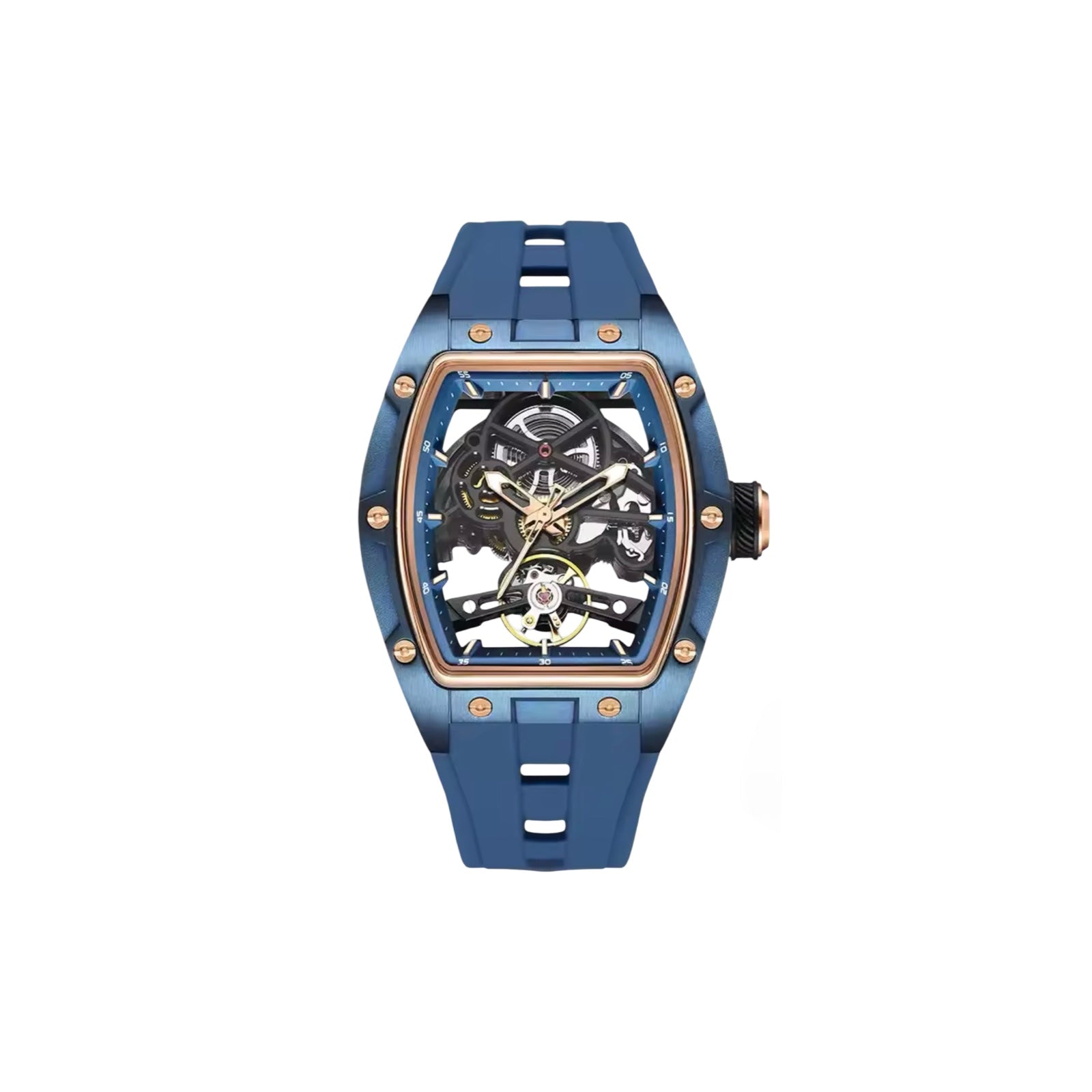 Valentier Genève Spectre S2 — Blue Skeleton Tonneau Chronographe