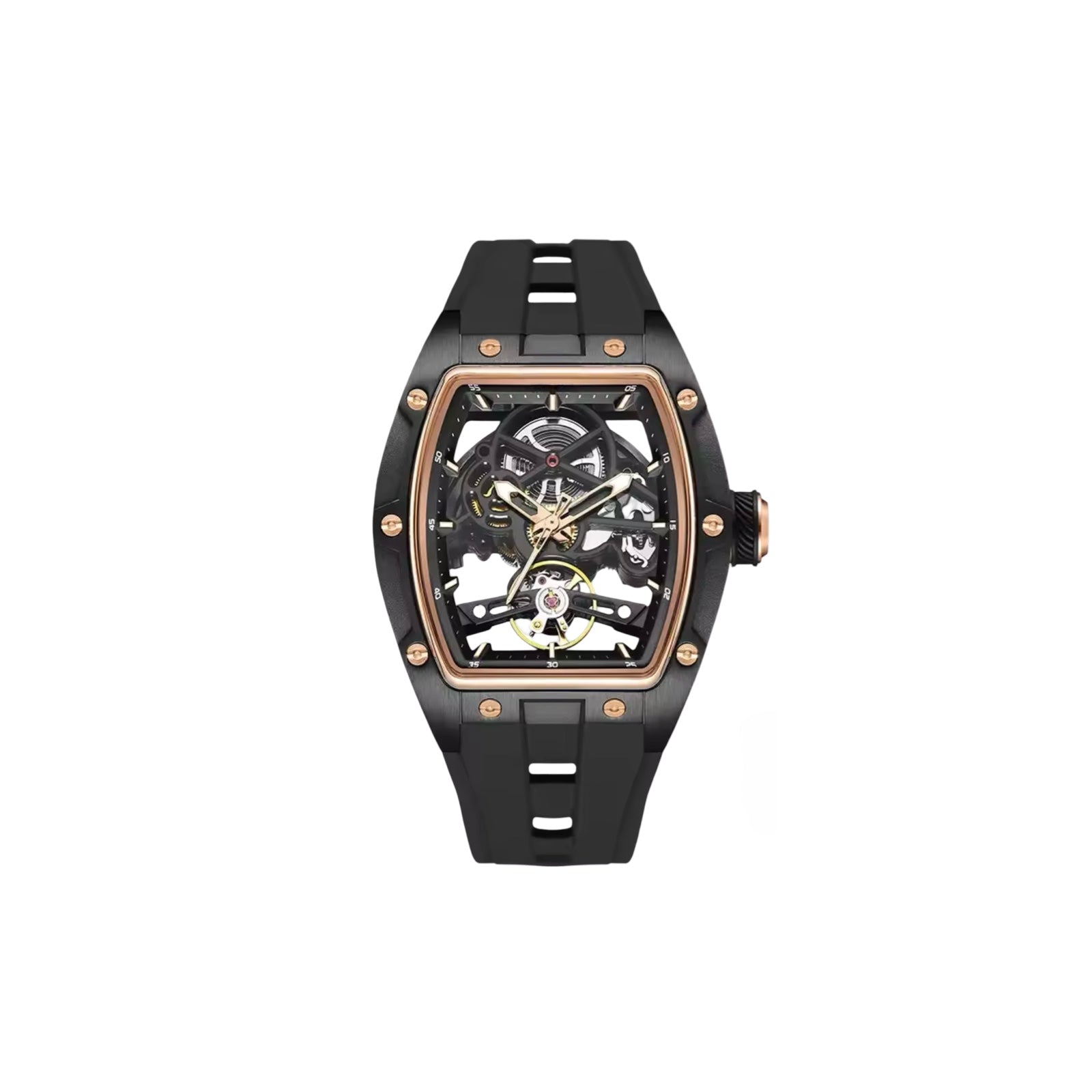 Valentier Genève Spectre S2 — Black Gold Skeleton Tonneau Chronographe